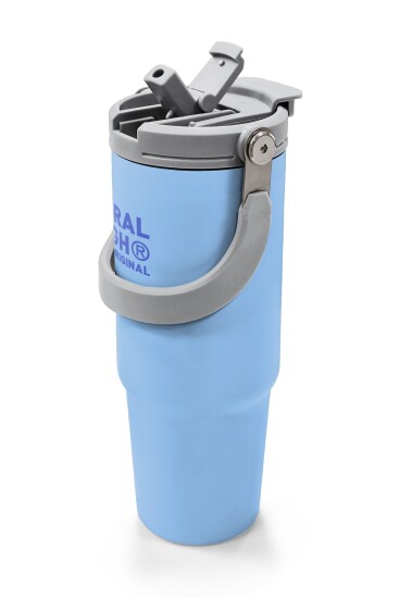 Coral High Mavi Pipetli ve Direkt İçim Çelik Termos 900 ml 38754 - 2