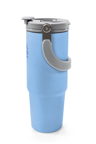 Coral High Mavi Pipetli ve Direkt İçim Çelik Termos 900 ml 38754 - 5