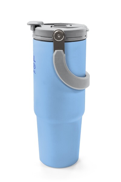 Coral High Mavi Pipetli ve Direkt İçim Çelik Termos 900 ml 38754 - 5