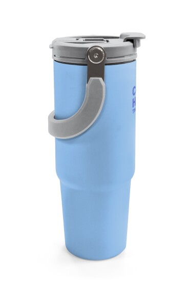 Coral High Mavi Pipetli ve Direkt İçim Çelik Termos 900 ml 38754 - 6