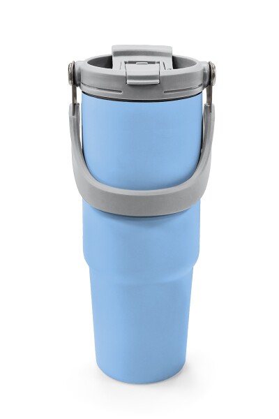 Coral High Mavi Pipetli ve Direkt İçim Çelik Termos 900 ml 38754 - 7