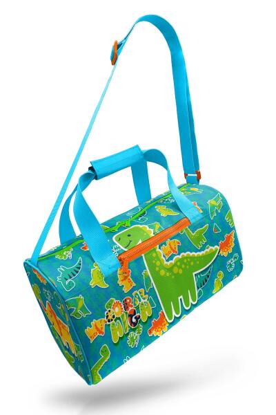 Coral High Mavi Yeşil Dinozor Desenli Spor Çantası 27537 - 7