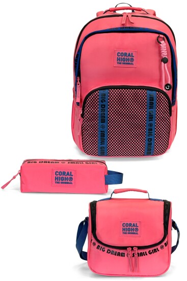 Coral High Mercan 3'lü Okul Çanta Seti SET0124408 - Coral High