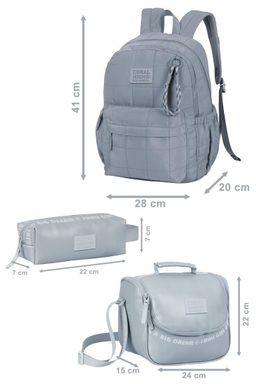 Coral High Mercan 3'lü Okul Çanta Seti SET0124418 - 5
