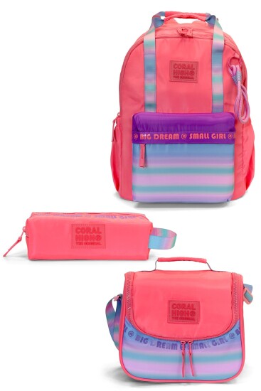 Coral High Mercan 3'lü Okul Çanta Seti SET0124428 