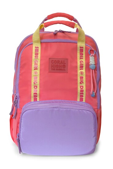 Coral High Mercan Mor Okul Sırt Çantası 24417 
