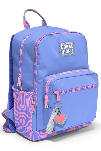Coral High Milka Geometrik Desenli 3’lü Okul Çanta Seti SET0133227 - 2