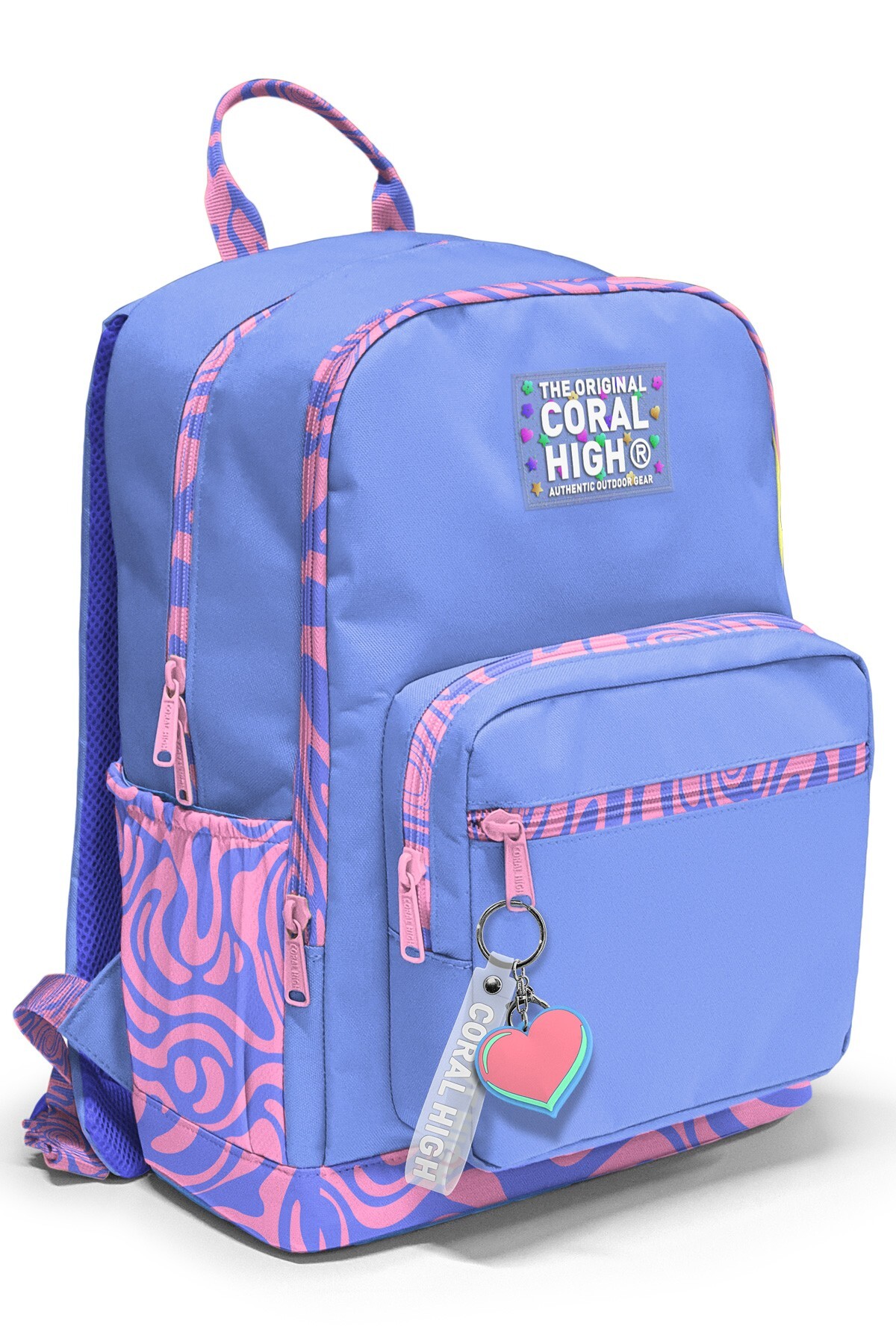 Coral High Milka Geometrik Desenli Okul Sırt Çantası 33227