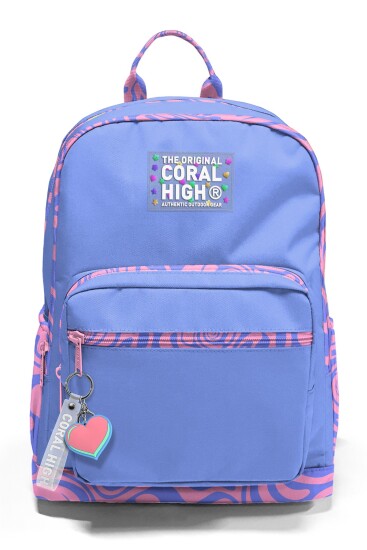 Coral High Milka Geometrik Desenli Okul Sırt Çantası 33227 - 6