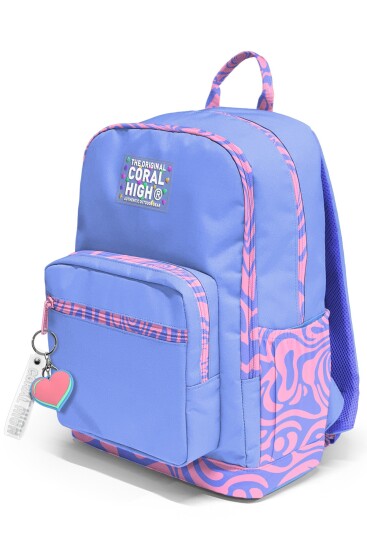 Coral High Milka Geometrik Desenli Okul Sırt Çantası 33227 - 7