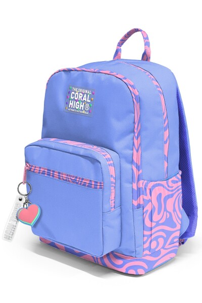 Coral High Milka Geometrik Desenli Okul Sırt Çantası 33227 - 7