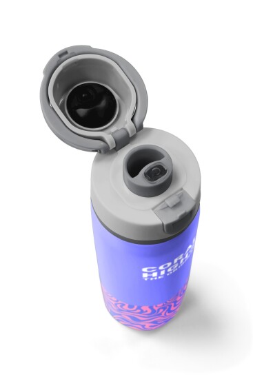 Coral High Milka Geometrik Desenli Pipetli ve Direkt İçim Çelik Termos 800 ml 38505 - 7