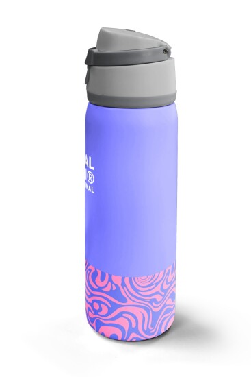 Coral High Milka Geometrik Desenli Pipetli ve Direkt İçim Çelik Termos 800 ml 38505 - 5