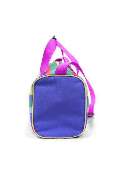 Coral High Milka Gri Sarı Çizgi Desenli Spor Çantası 27543 - 9