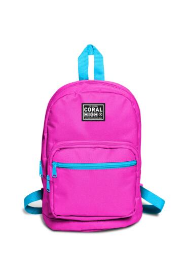 Coral High Neon Pembe Üç Bölmeli Mini Sırt Çantası 24208 - CORAL HIGH