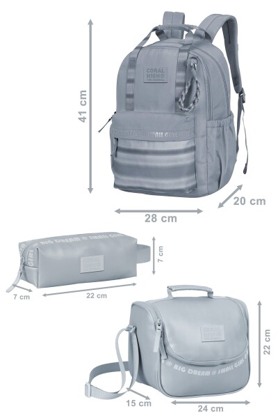 Coral High Mor 3'lü Okul Çanta Seti SET0124429 - 5