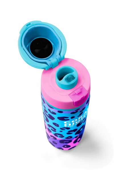 Coral High Mor Leopar Desenli Pipetli ve Direkt İçim Çelik Termos 800 ml 38521 - 7