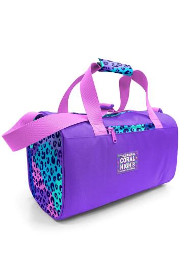 Coral High Mor Leopar Desenli Spor Çantası 27532 - Coral High