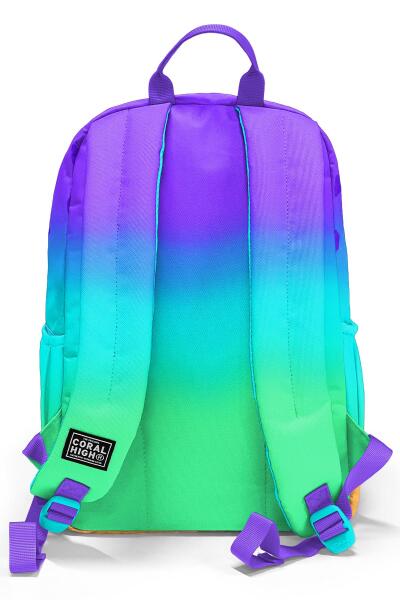 Coral High Mor Lila Renk Geçişli Okul Sırt Çantası 23637 - 3