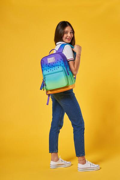 Coral High Mor Lila Renk Geçişli Okul Sırt Çantası 23637 - 2
