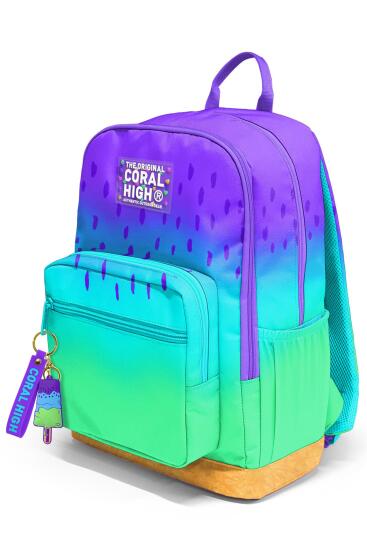 Coral High Mor Lila Renk Geçişli Okul Sırt Çantası 23637 - 8