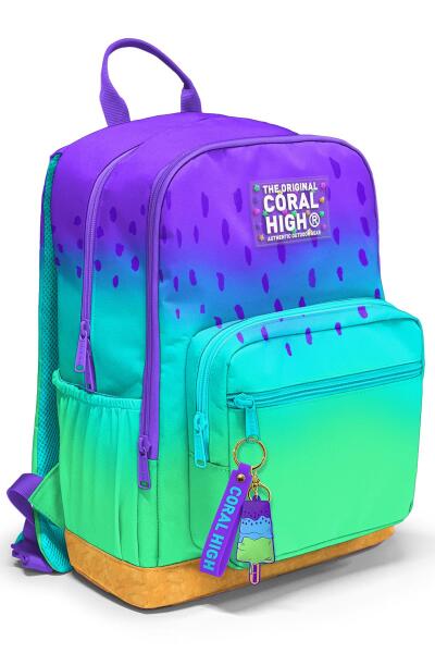 Coral High Mor Lila Renk Geçişli Okul Sırt Çantası 23637 - 1