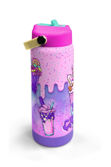 Coral High Mor Milkshake Dondurma Katlanır Ağızlıklı Çelik Termos 650 ml 38378 - 3