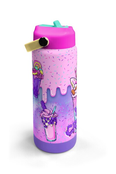 Coral High Mor Milkshake Dondurma Katlanır Ağızlıklı Çelik Termos 650 ml 38378 - 3