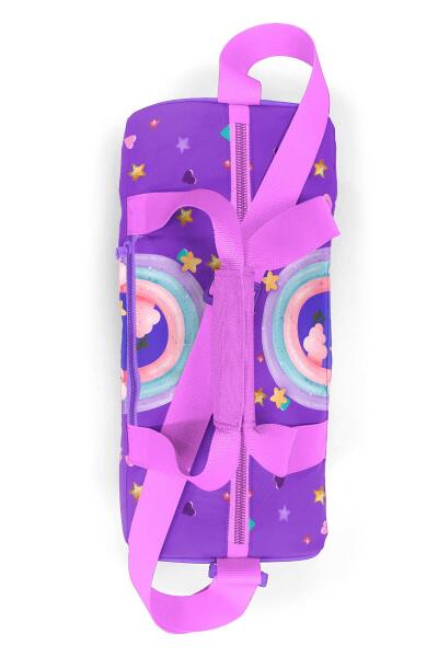 Coral High Mor Pembe Unicorn Dondurma Desenli Spor Çantası 27542 - 4