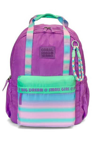 Coral High Mor Su Yeşili Okul Sırt Çantası 24429 - 1