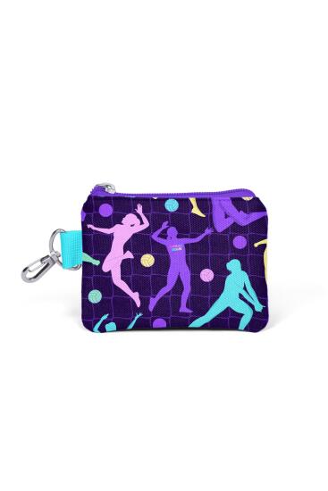 Coral High Mor Voleybol Desenli Bozuk Para Çantası 21905 - Coral High