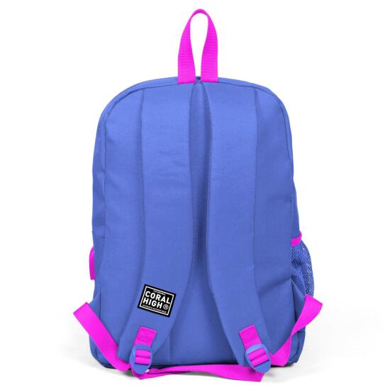 Coral High Lavanta Nakış Logolu Dört Bölmeli USB Şarjlı Kulaklık Çıkışlı Sırt Çantası 24106 - 4