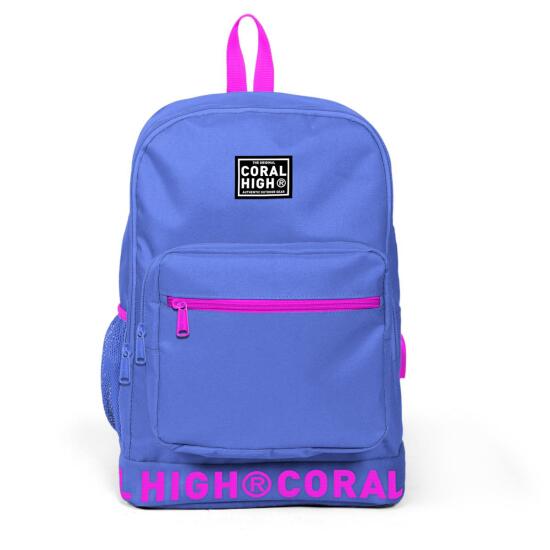 Coral High Lavanta Nakış Logolu Dört Bölmeli USB Şarjlı Kulaklık Çıkışlı Sırt Çantası 24106 - 11
