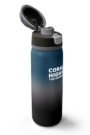 Coral High Nefti Gri Renk Geçişli Pipetli ve Direkt İçim Çelik Termos 800 ml 38531 - 3