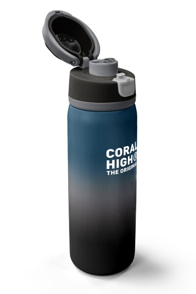 Coral High Nefti Gri Renk Geçişli Pipetli ve Direkt İçim Çelik Termos 800 ml 38531 - 3