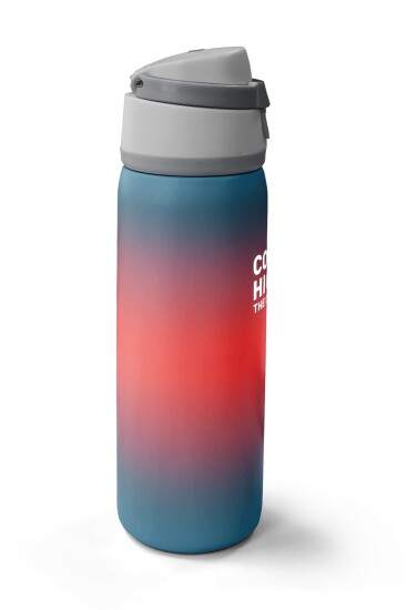 Coral High Nefti Mercan Renk Geçişli Pipetli ve Direkt İçim Çelik Termos 800 ml 38562 - 4