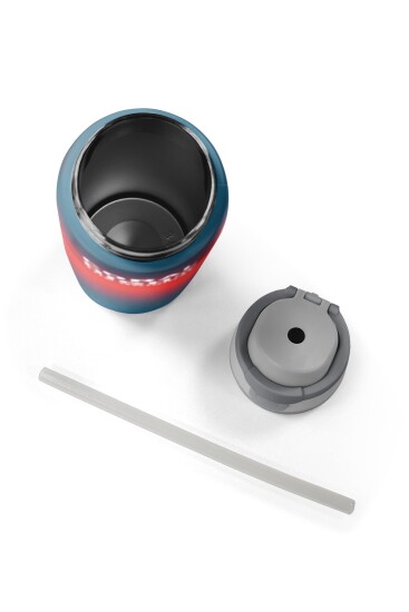 Coral High Nefti Mercan Renk Geçişli Pipetli ve Direkt İçim Çelik Termos 800 ml 38562 - 8