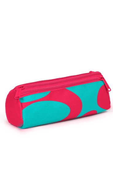 Coral High Neon Mercan Turkuaz Desenli 3’lü Okul Çanta Seti SET0123685 - 6