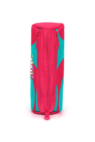 Coral High Neon Mercan Turkuaz Desenli Üç Bölmeli Kalem Çantası 11185 - 2