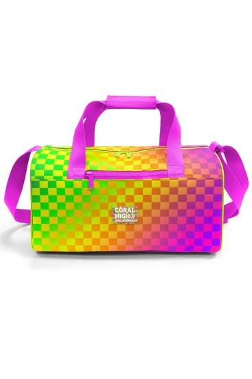 Coral High Neon Renkli Dama Desenli Spor Çantası 27544 - 2