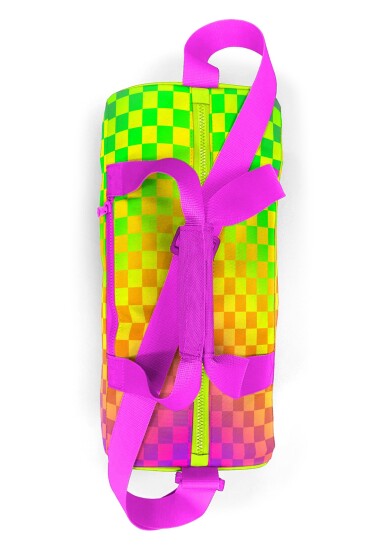 Coral High Neon Renkli Dama Desenli Spor Çantası 27544 - 5