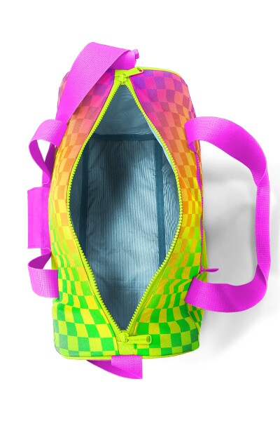 Coral High Neon Renkli Dama Desenli Spor Çantası 27544 - 7