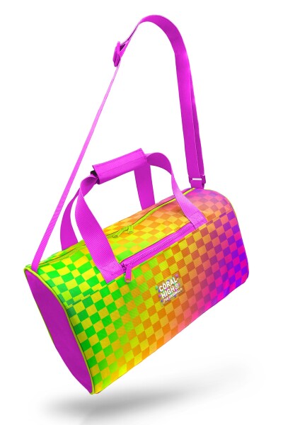 Coral High Neon Renkli Dama Desenli Spor Çantası 27544 - 8