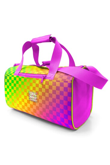 Coral High Neon Renkli Dama Desenli Spor Çantası 27544 - 11