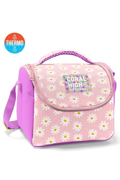 Coral High Papatya Desenli 3’lü Okul Çanta Seti SET0133224 - 3