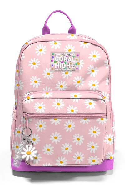 Coral High Papatya Desenli Okul Sırt Çantası 33224 - 6