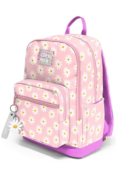 Coral High Papatya Desenli Okul Sırt Çantası 33224 - 7