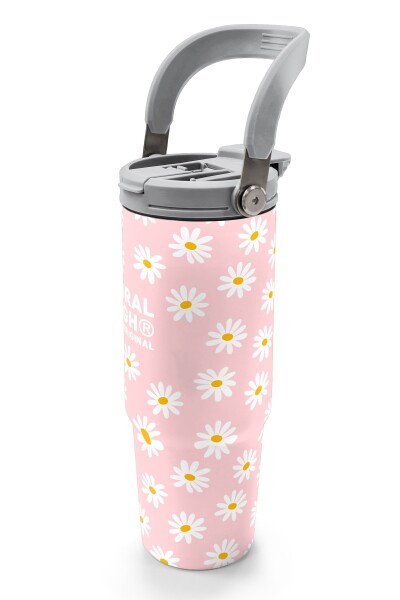 Coral High Papatya Desenli Pipetli ve Direkt İçim Çelik Termos 900 ml 38701 - 4