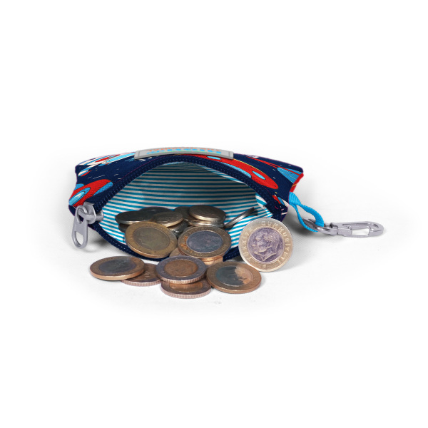 Coral High Kids Lacivert Mavi Uzay Desenli Bozuk Para Çantası 21731 - 4