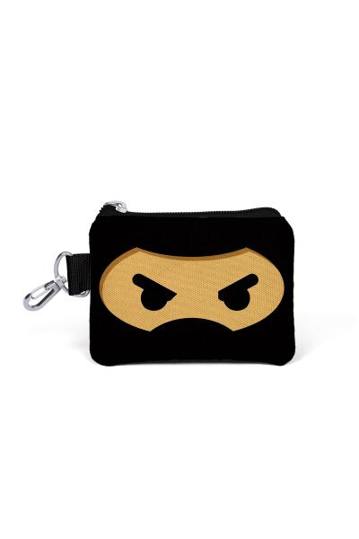 Coral High Kids Siyah Ninja Desenli Bozuk Para Çantası 21736 - 1